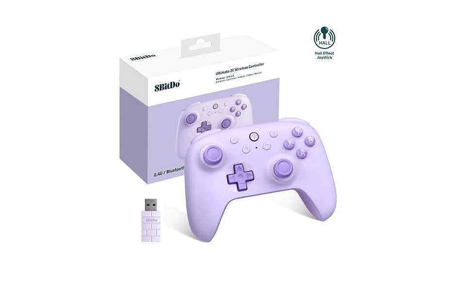8BitDo Ultimate 2C Wireless Controller - Purple (PC/Mobile/Steam Deck)